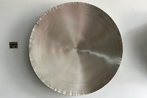 Custom Brushed Stainless Steel Disc Wall Sculpture – Minimalist Round Metal Art Panel